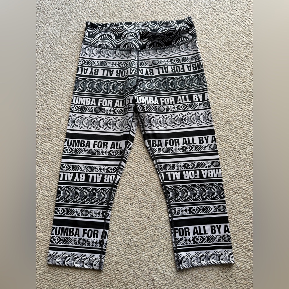 Zumba Fitness Kids Monochrome Graphic Leggings